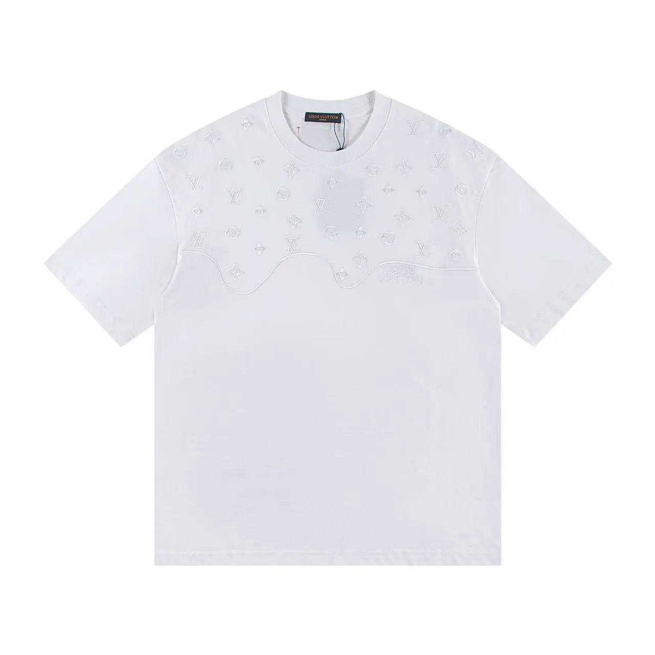 🅿️160 Style: 2026 new Louis Vuitton short-sleeved T-shirt Material: High version 300g double yarn combed cotton Size: S～XL Color: White Style number: Z030